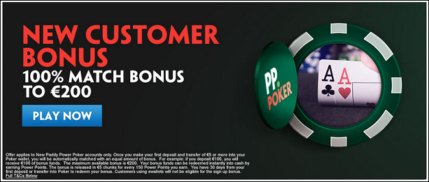 Paddy Power new customer bonus 200