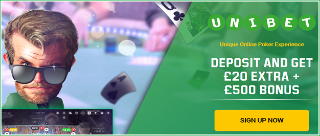 Unibet Poker deposit and get 20 extra 500 bonus